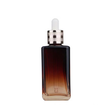 Free Sample Customized Amber Glass Square Dropper Bottle 30Ml 50Ml For Essential Oil